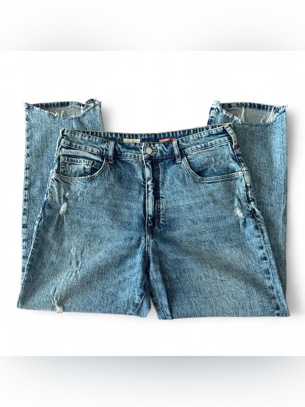 Anthropologie-Pilcro denim high-waisted straight-leg jeans